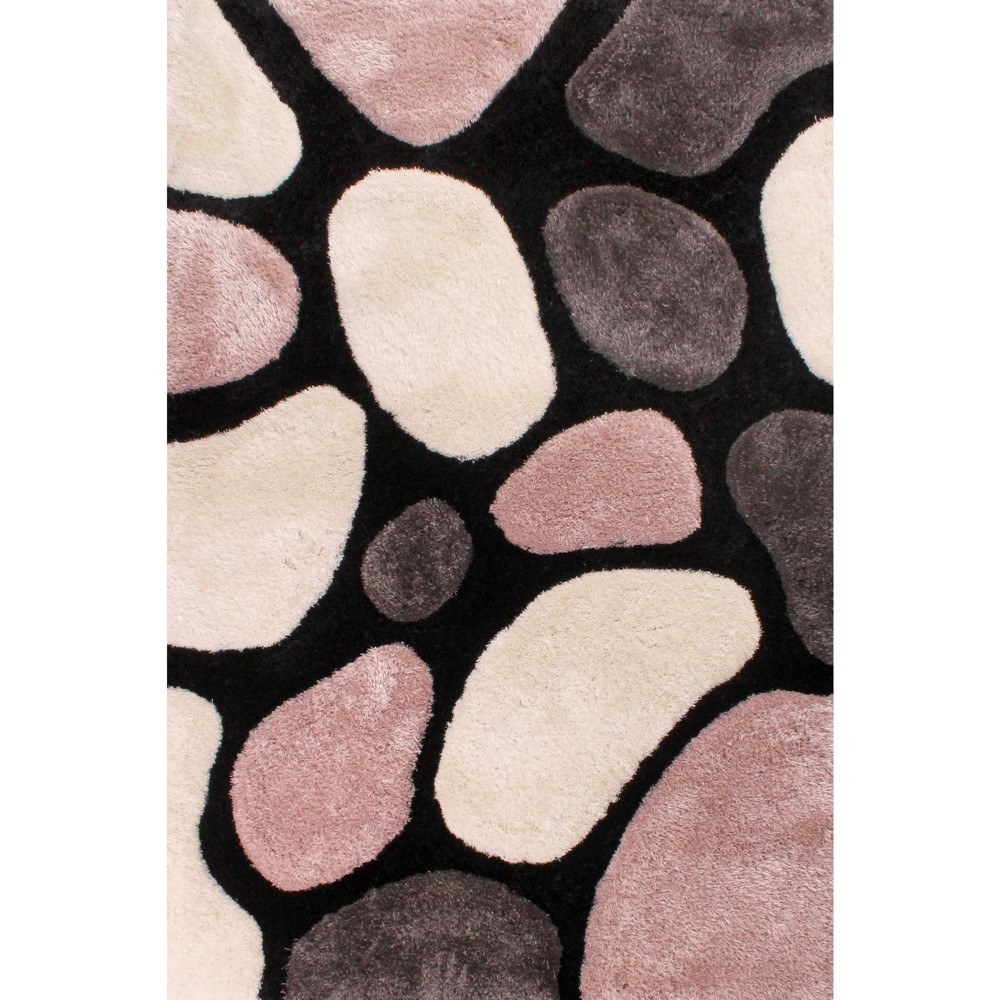 Stepping Stones Rugs in Pink Grey